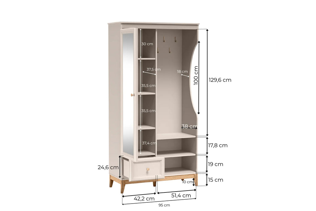 CLOSET WITH MIRROR WINDSOR
