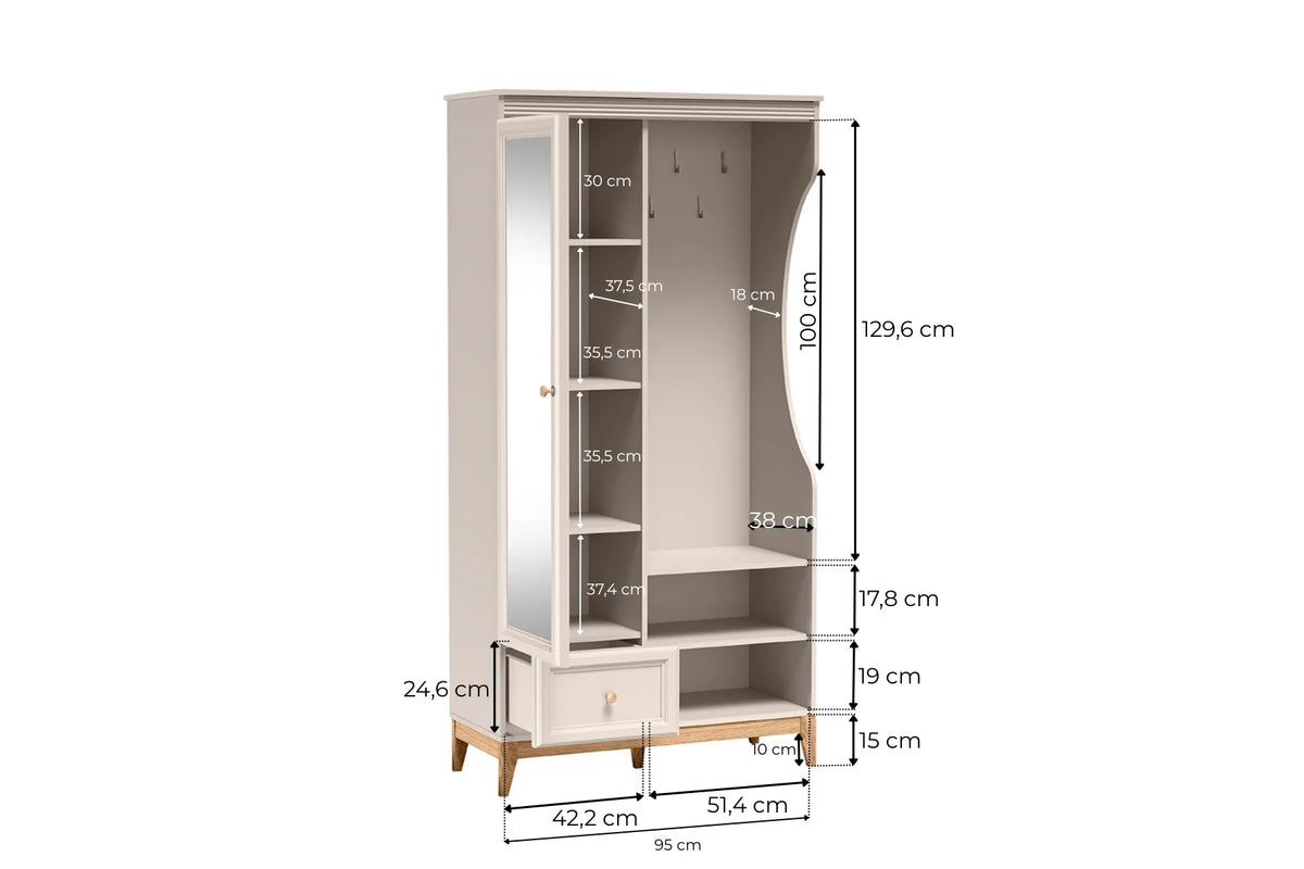 CLOSET WITH MIRROR WINDSOR