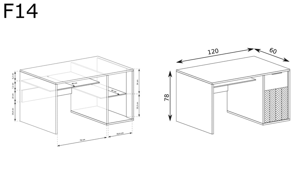 CLASSIC FONTI F-14 DESK