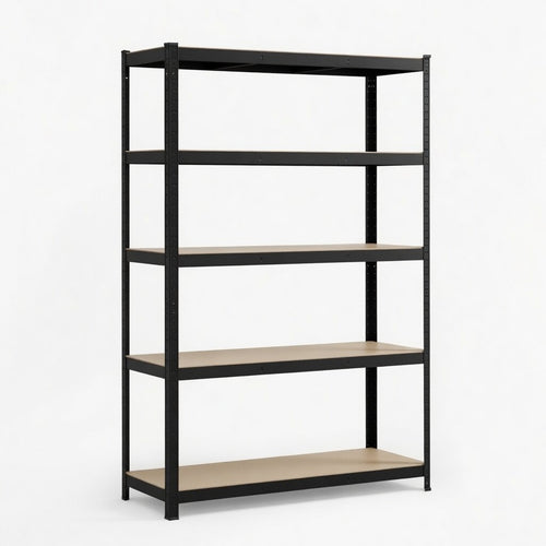 Heavy Duty Black Galvanized Shelving with MDF Board