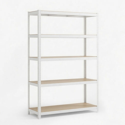 Heavy Duty White Galvanized Shelving with MDF Board
