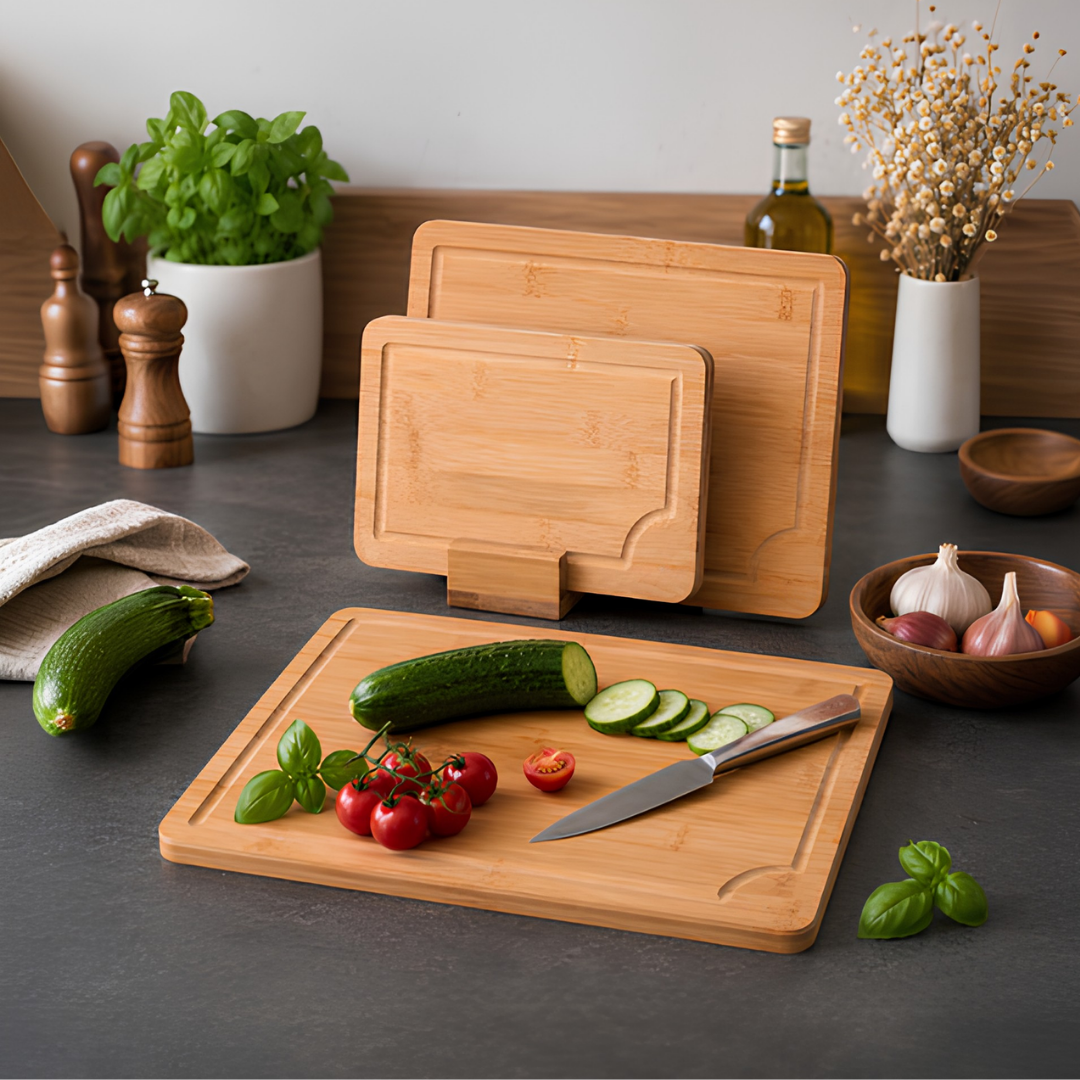 Bamboo Chopping Board Set
