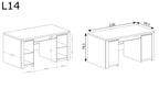 LIVINIO DESK L-14