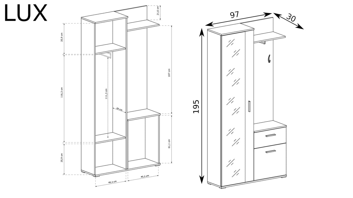 LUX HALLWAY WARDROBE