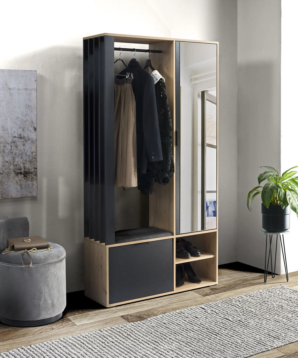 CLOSET WITH MILO MIRROR