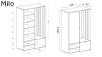 CLOSET WITH MILO MIRROR