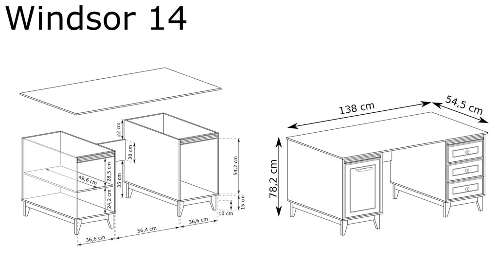 WINDSOR W-14 DESK