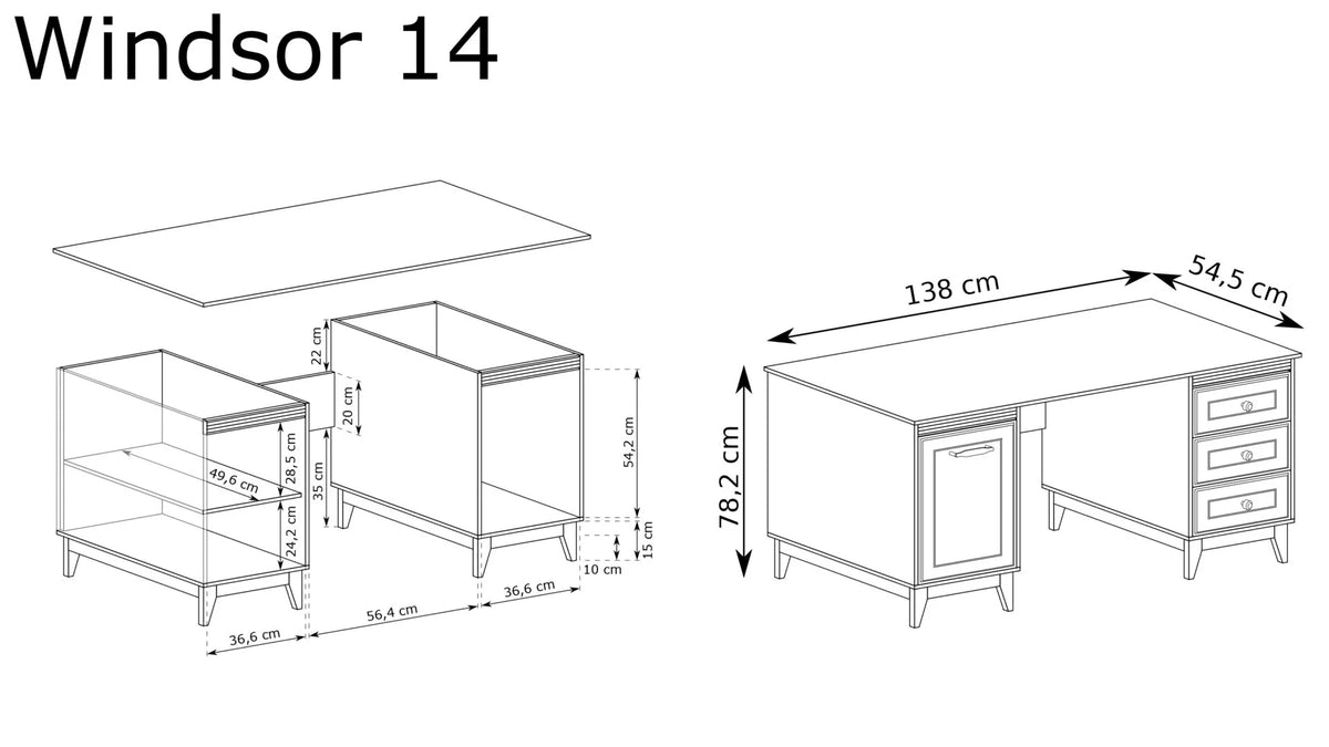 WINDSOR W-14 DESK